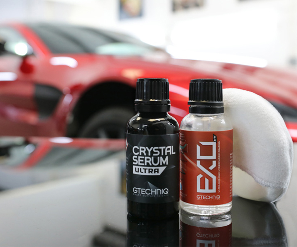 Ceramic Pro and Gtechniq Crystal Serum Ultra Car wash product Crystal Serum